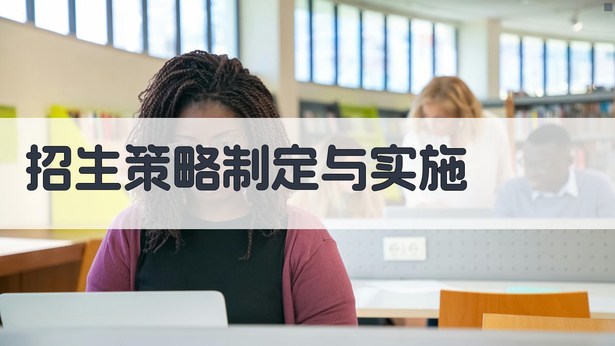 招生策略制定与实施 图1