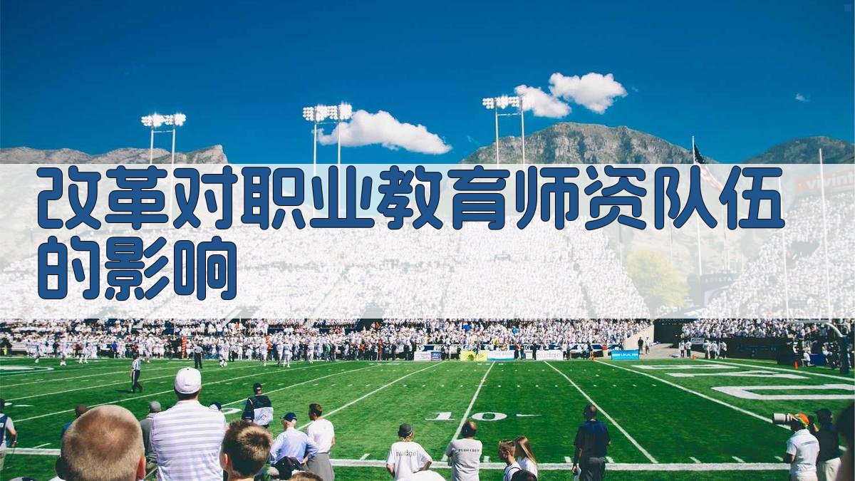 改革对职业教育师资队伍的影响 图4