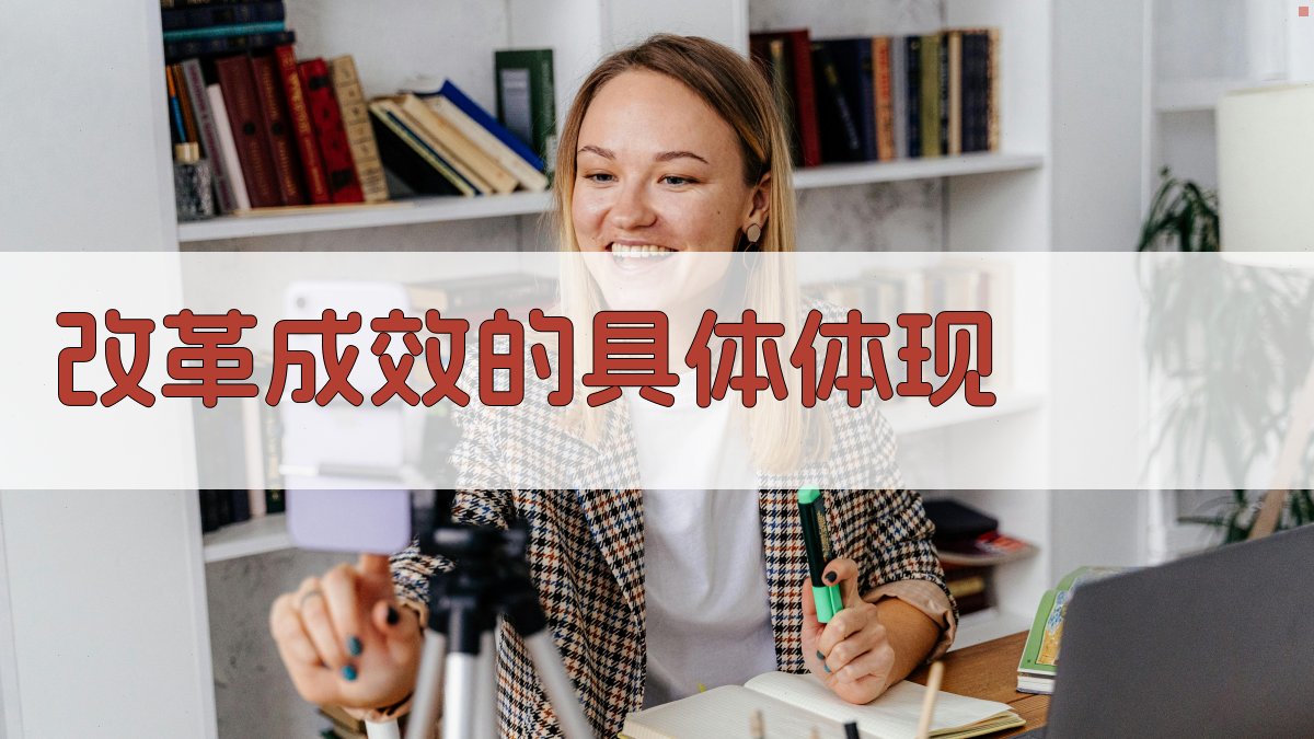 改革成效的具体体现 图1