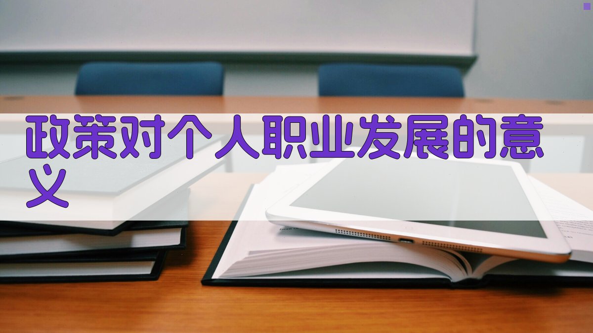政策对个人职业发展的意义 图4