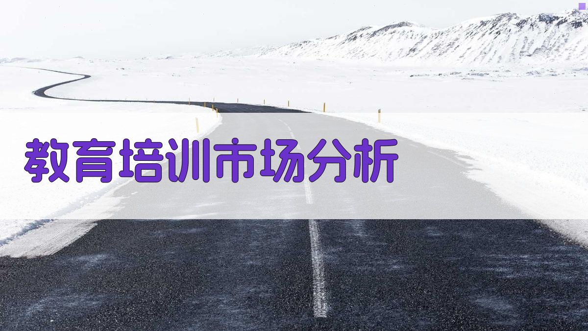 教育培训市场分析 图2