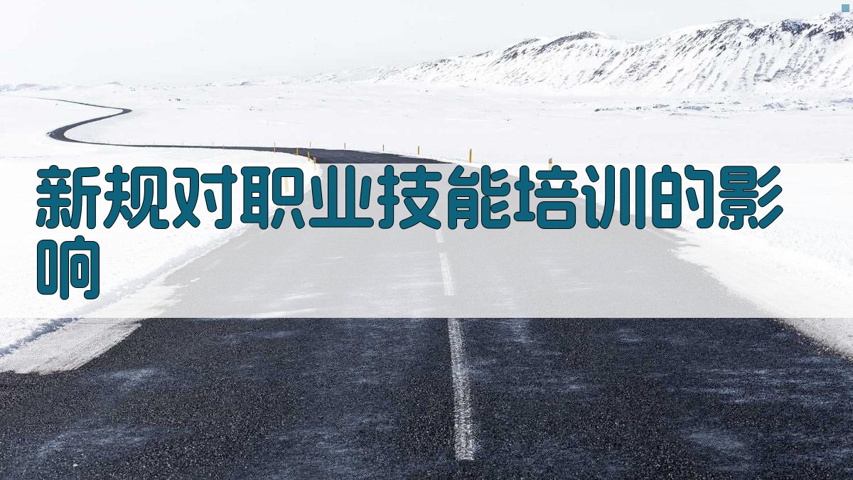新规对职业技能培训的影响 图2