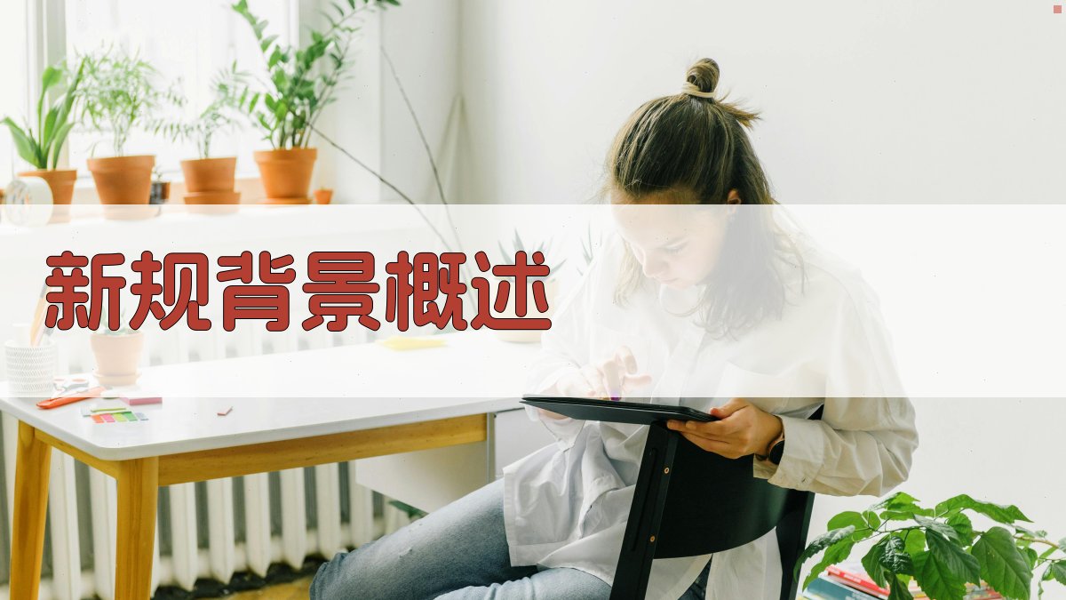 新规背景概述 图1