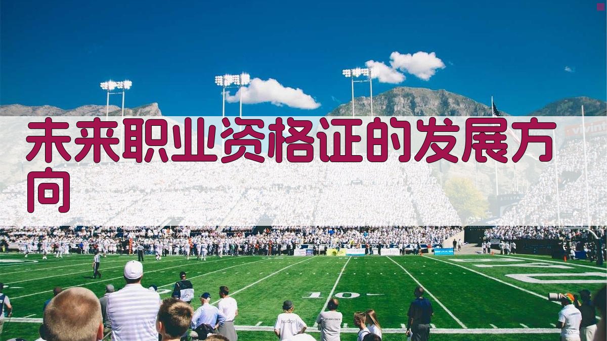 未来职业资格证的发展方向 图3