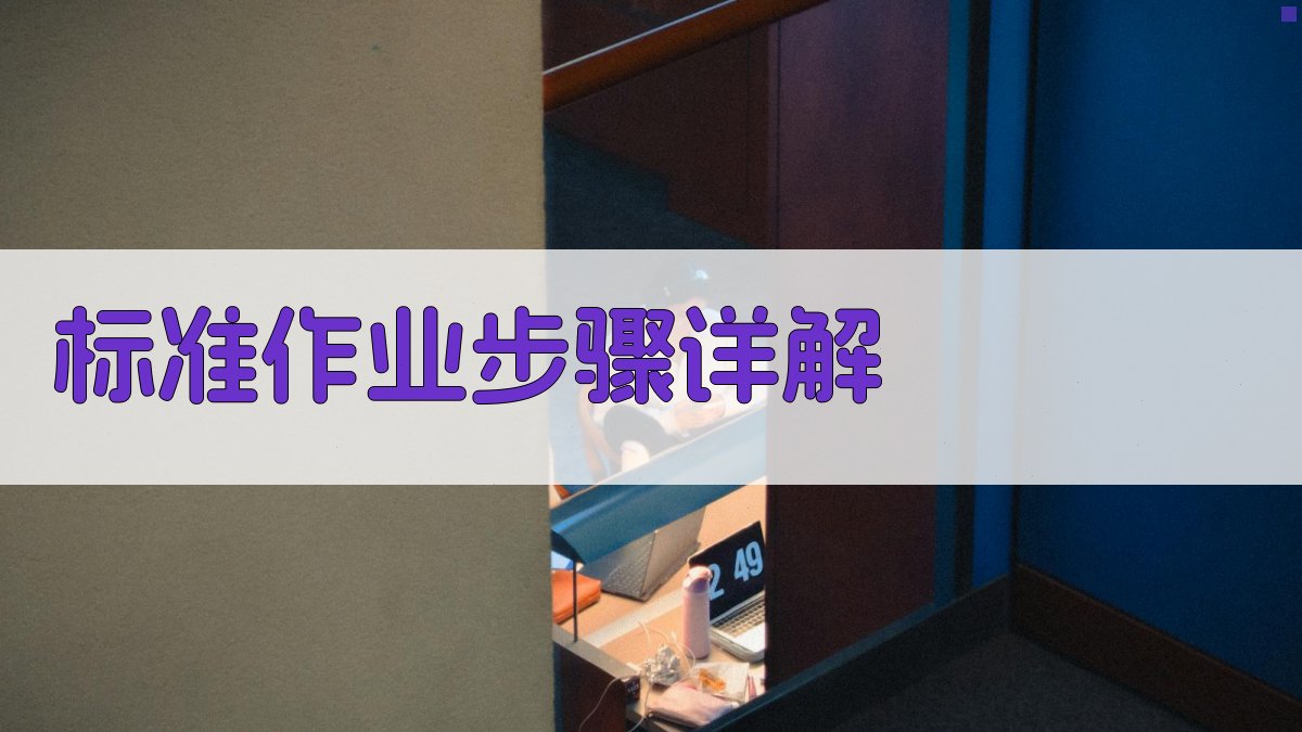 标准作业步骤详解 图2