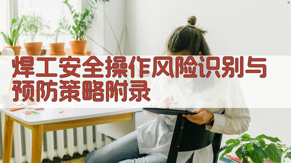 焊工安全操作风险识别与预防策略 · 附录 图4