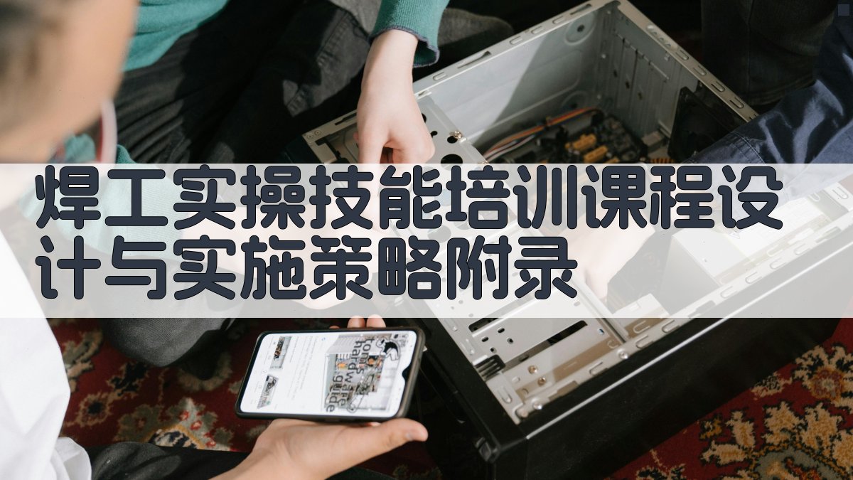 焊工实操技能培训课程设计与实施策略 · 附录 图4