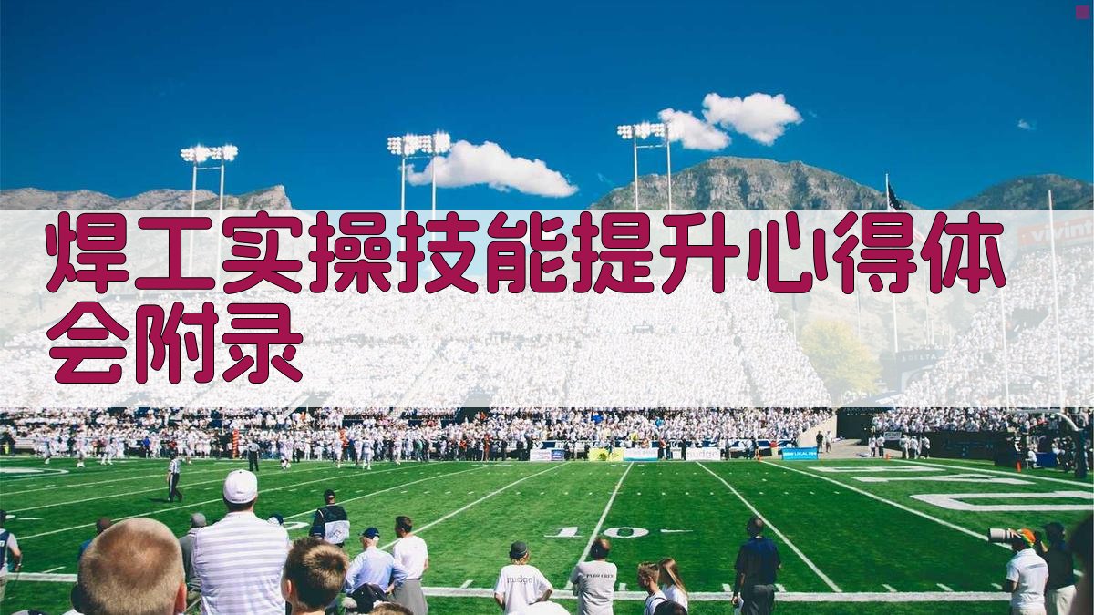 焊工实操技能提升心得体会 · 附录 图3