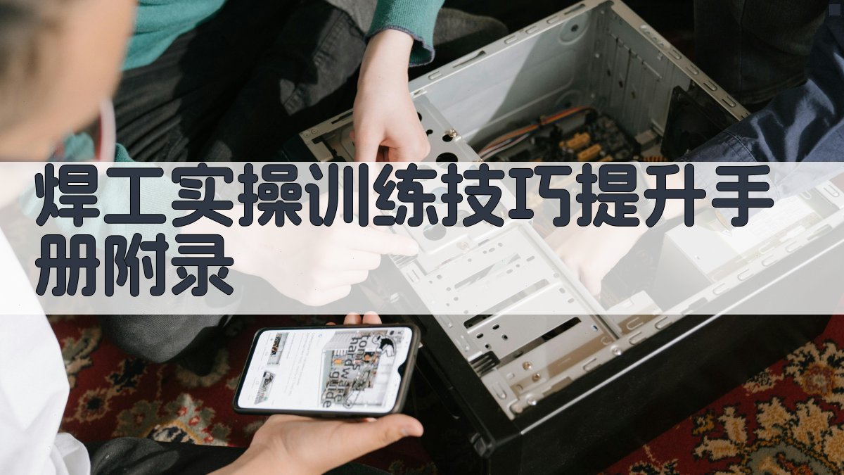 焊工实操训练技巧提升手册