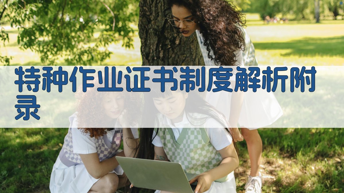 特种作业证书制度解析 · 附录 图5