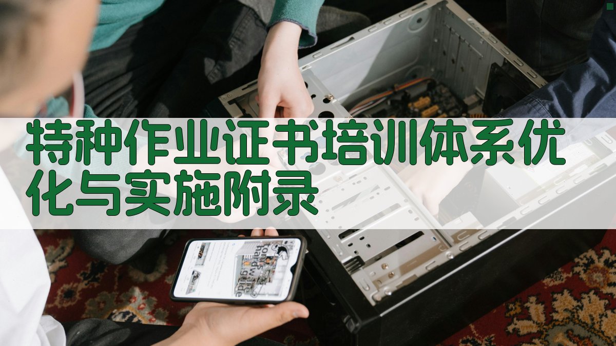 特种作业证书培训体系优化与实施 · 附录 图4