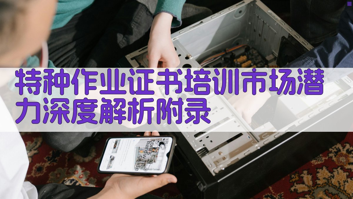 特种作业证书培训市场潜力深度解析 · 附录 图5