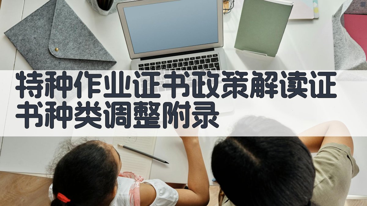 特种作业证书政策解读证书种类调整 · 附录 图3