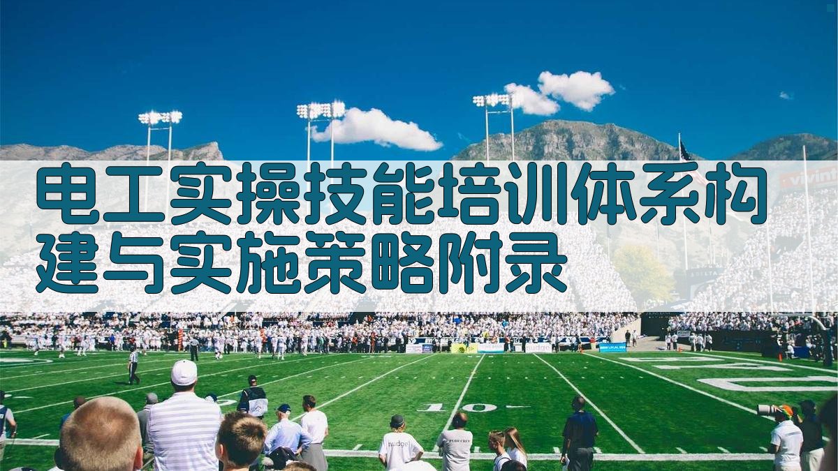 电工实操技能培训体系构建与实施策略 · 附录 图4