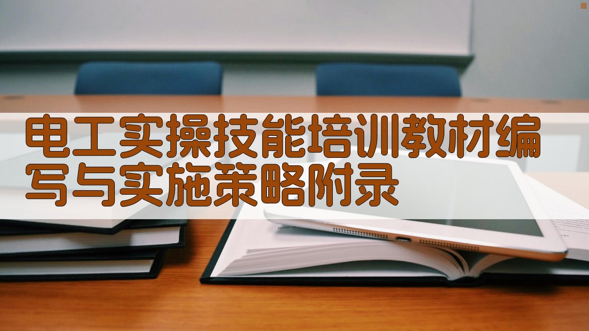 电工实操技能培训教材编写与实施策略 · 附录 图2