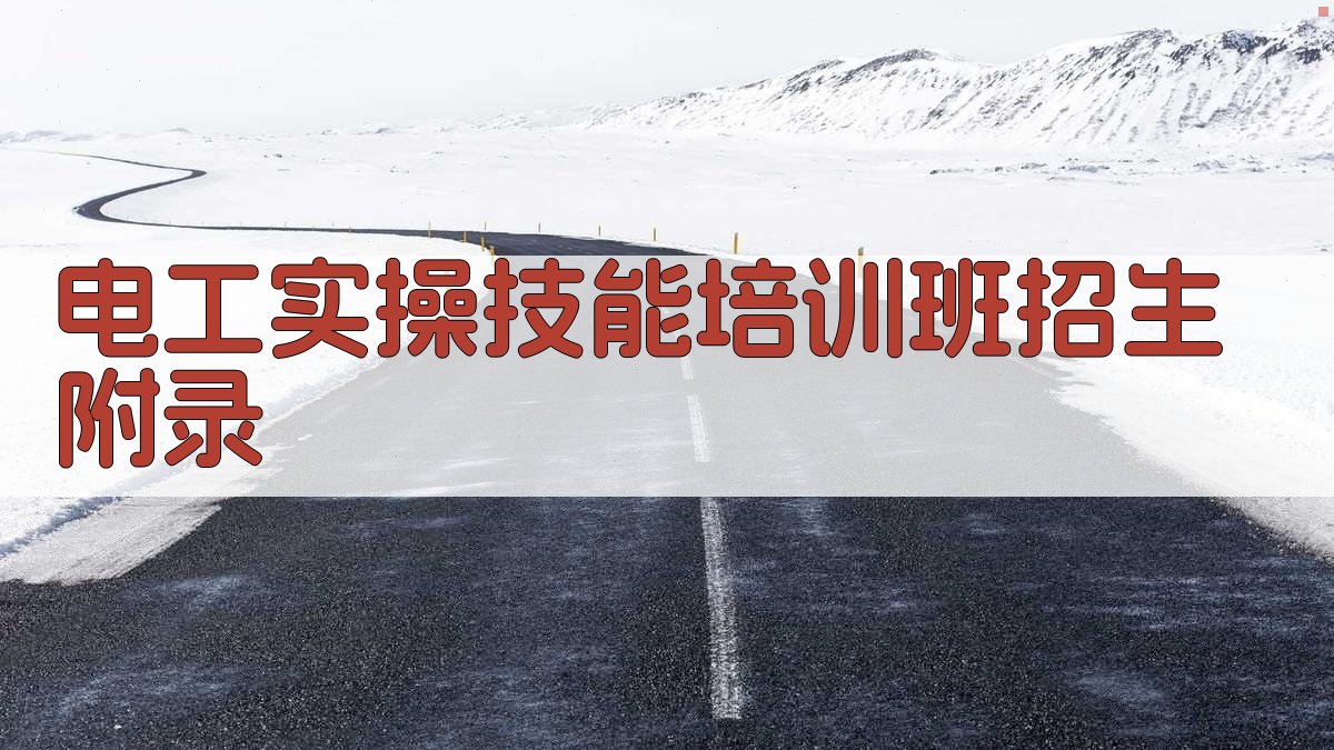 电工实操技能培训班招生 · 附录 图5