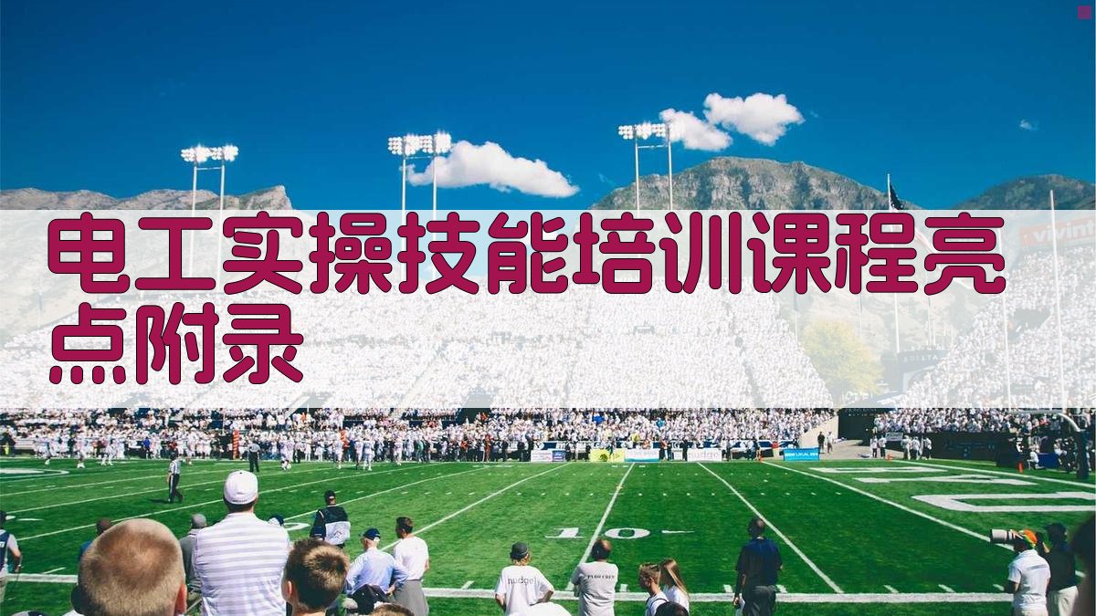 电工实操技能培训课程亮点 · 附录 图3