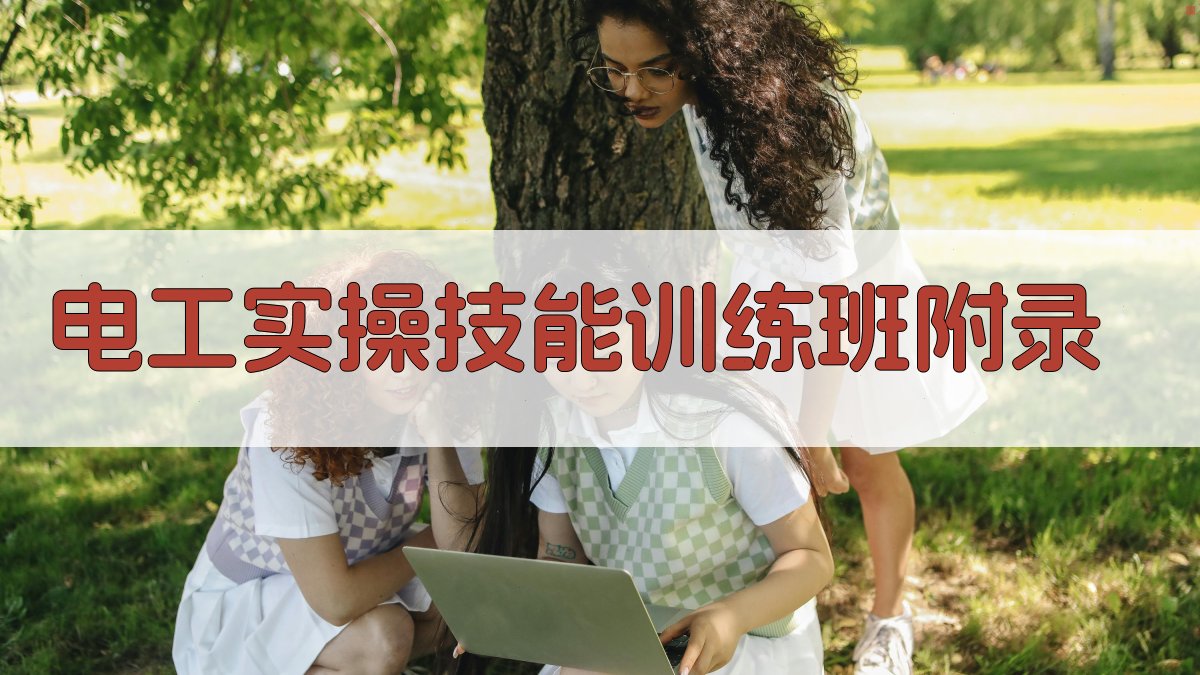 电工实操技能训练班 · 附录 图1