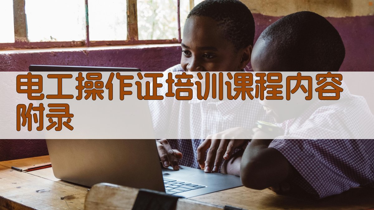 电工操作证培训课程内容 · 附录 图3