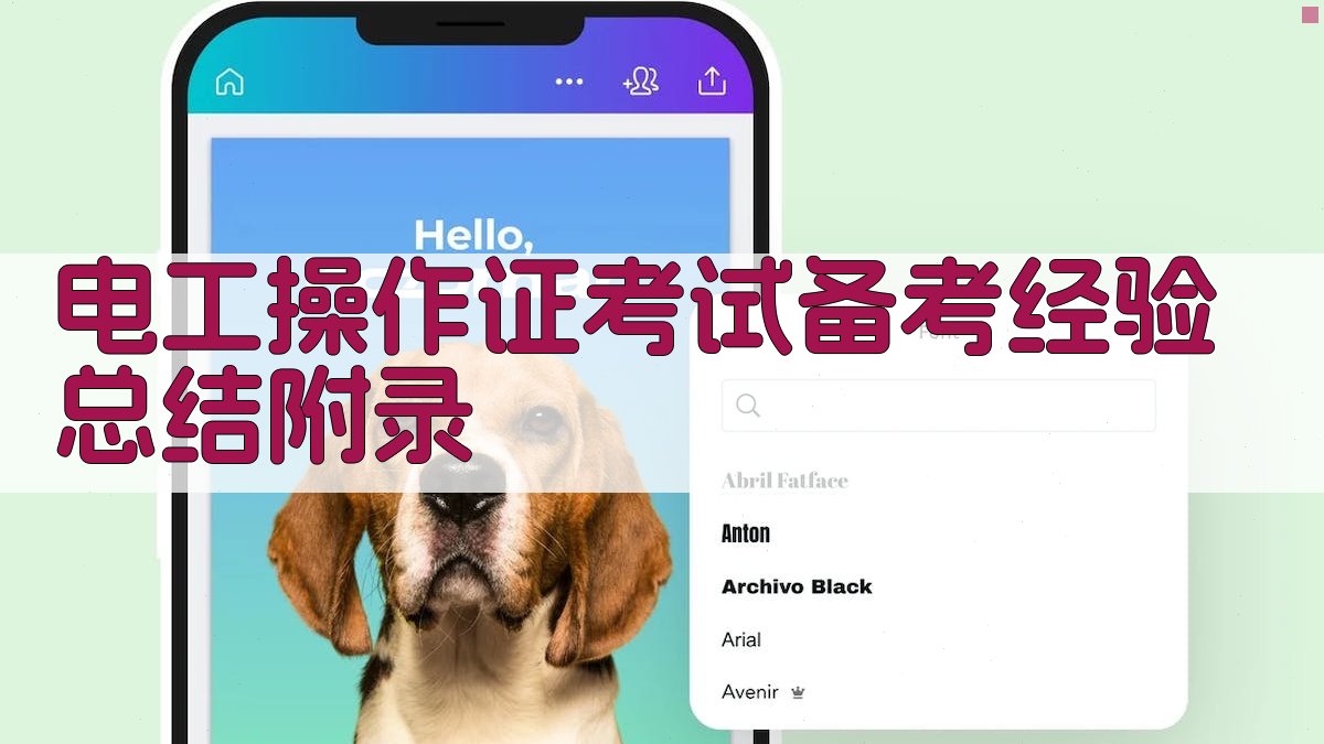 电工操作证考试备考经验总结 · 附录 图5