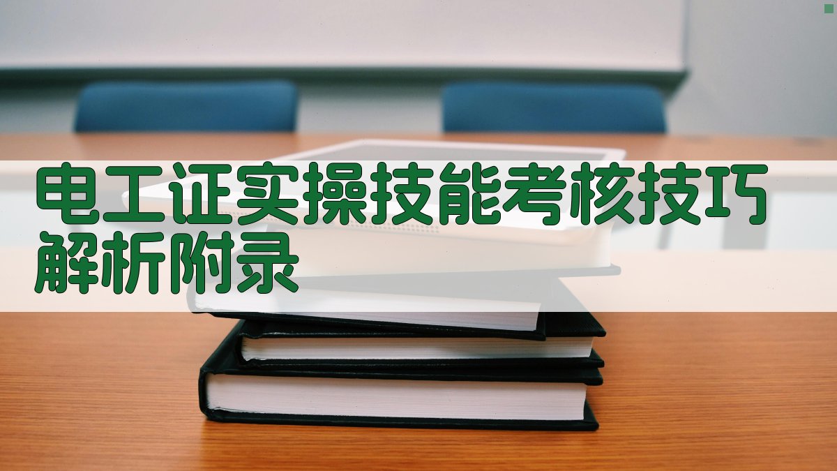 电工证实操技能考核技巧解析 · 附录 图5