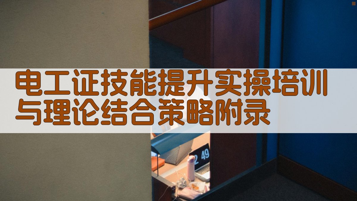 电工证技能提升实操培训与理论结合策略 · 附录 图3