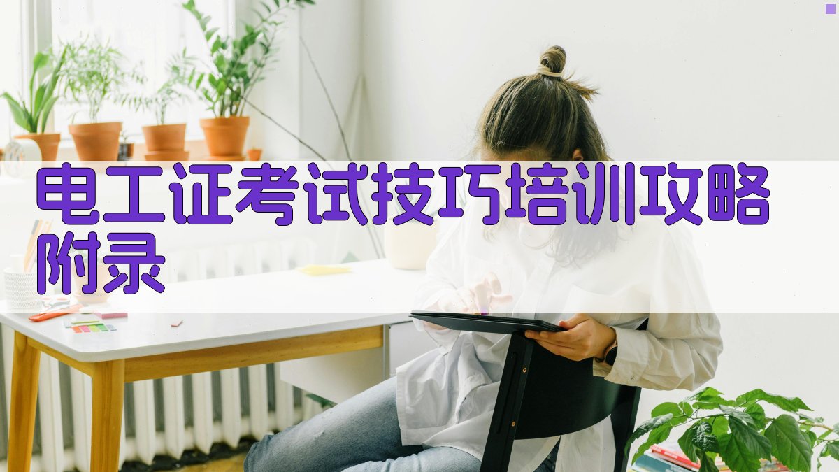 电工证考试技巧培训攻略 · 附录 图4