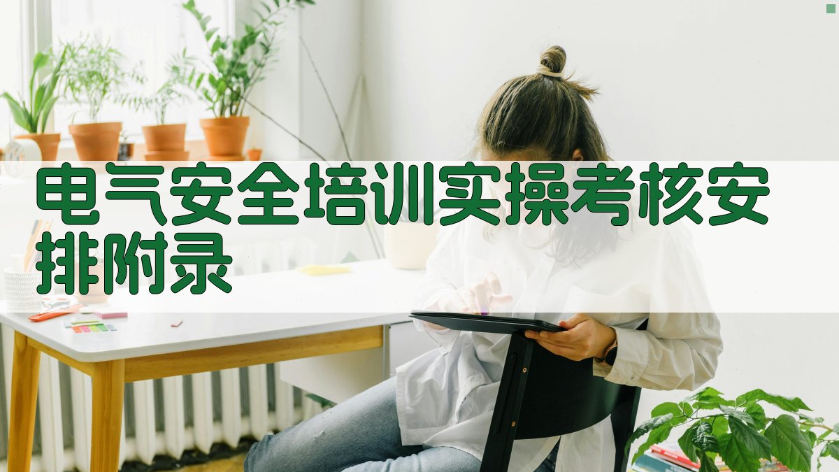 电气安全培训实操考核安排 · 附录 图5