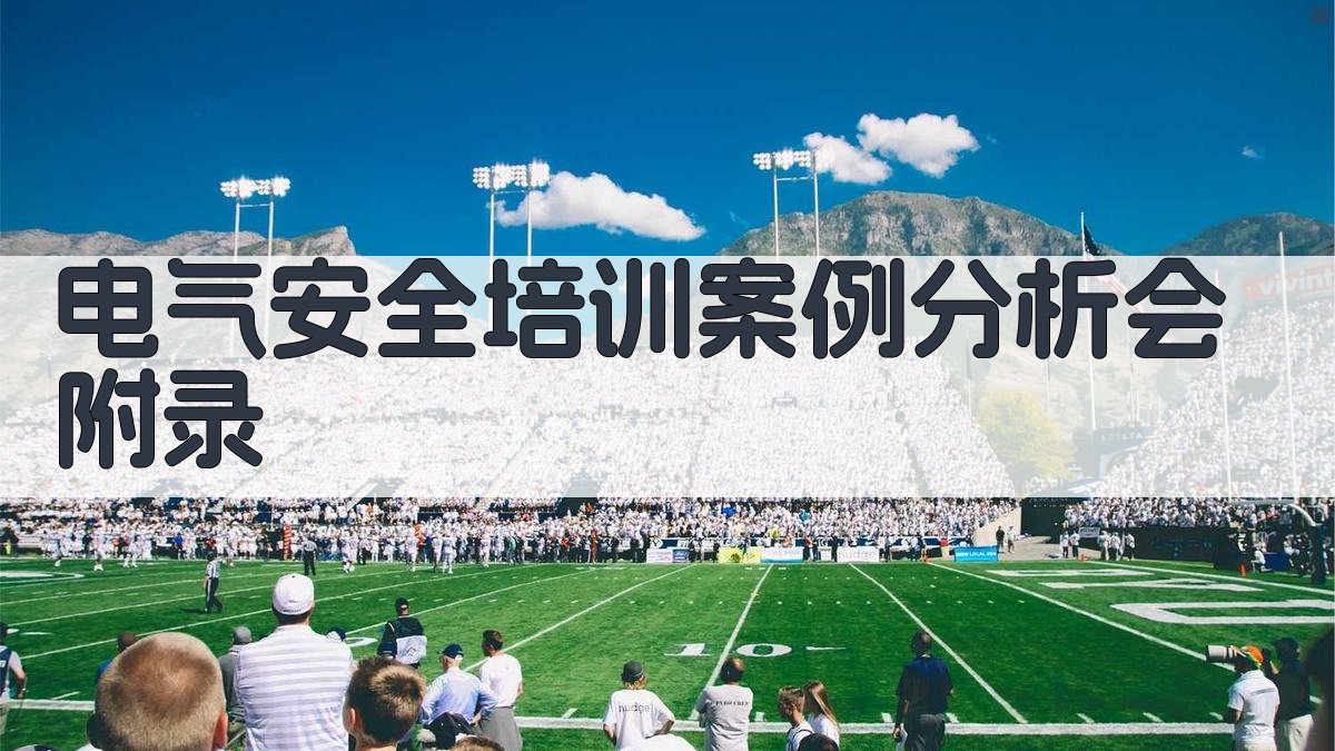 电气安全培训案例分析会 · 附录 图4