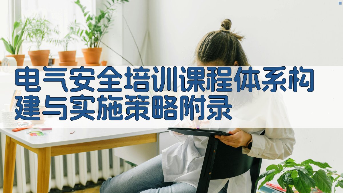 电气安全培训课程体系构建与实施策略 · 附录 图5
