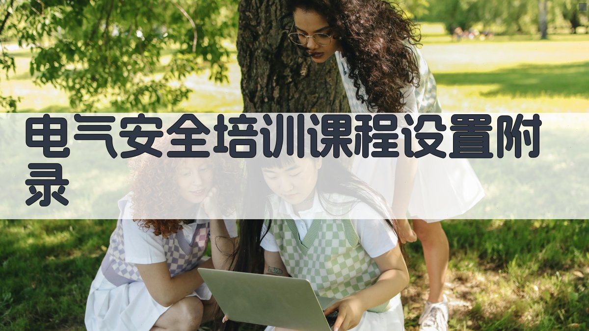 电气安全培训课程设置 · 附录 图3