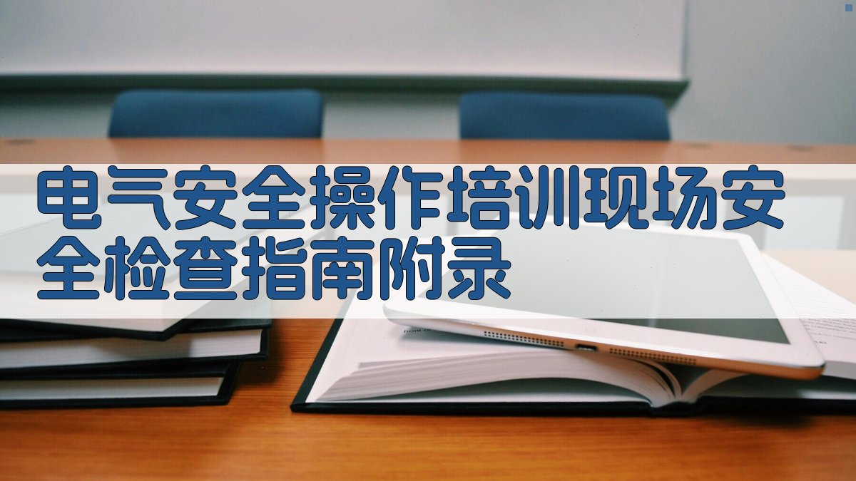 电气安全操作培训现场安全检查指南 · 附录 图5