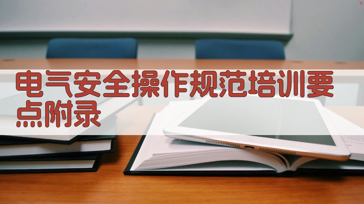 电气安全操作规范培训要点 · 附录 图2