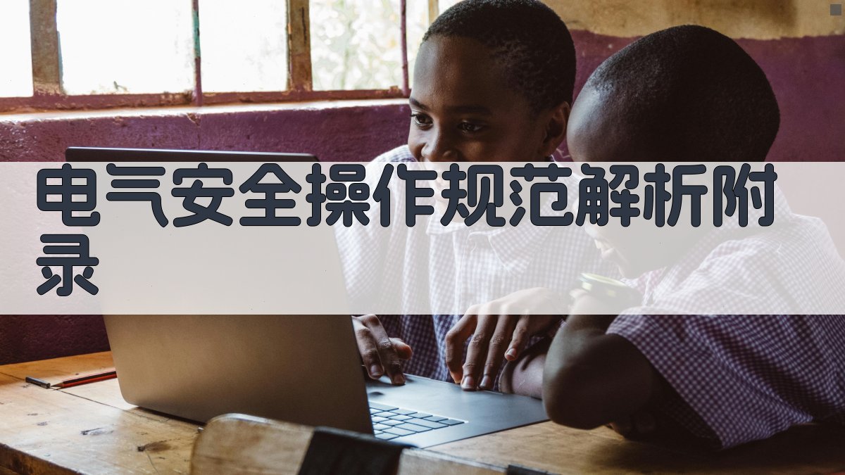 电气安全操作规范解析 · 附录 图3