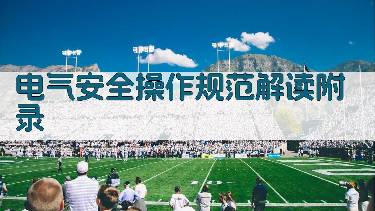 电气安全操作规范解读 · 附录 图3