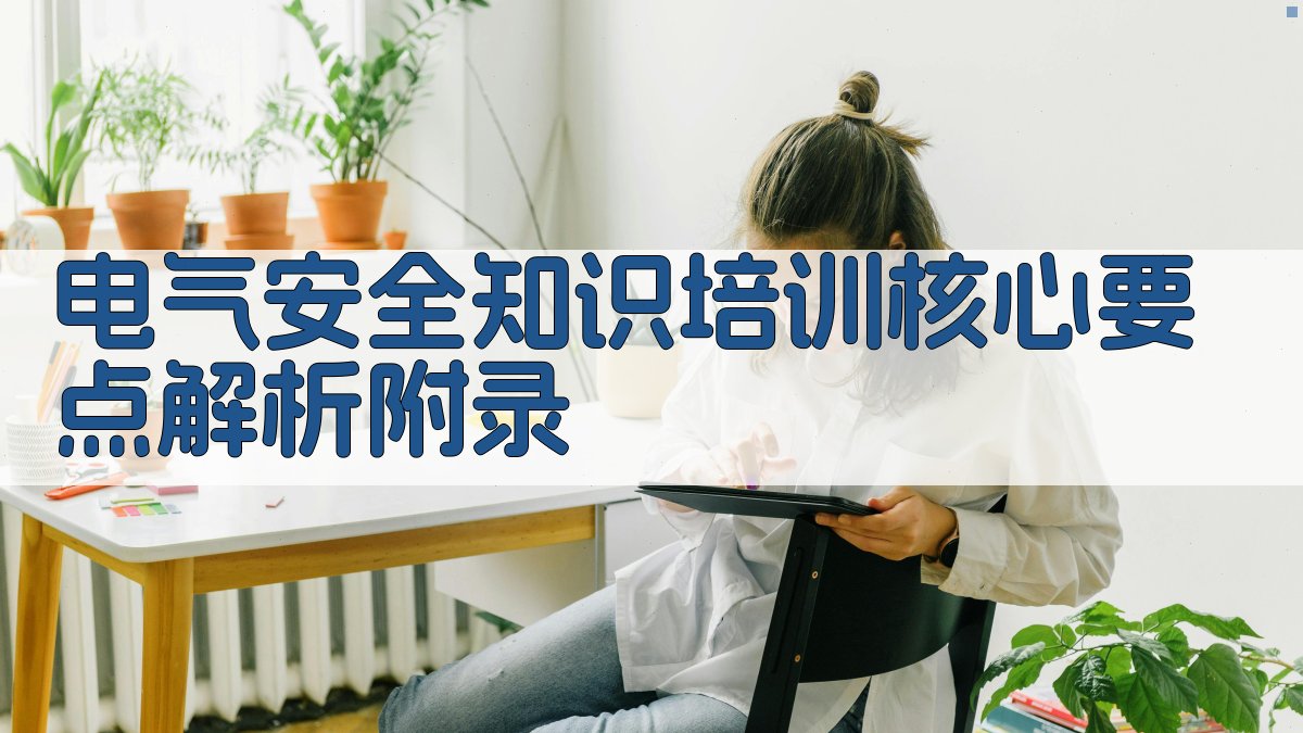 电气安全知识培训核心要点解析 · 附录 图4