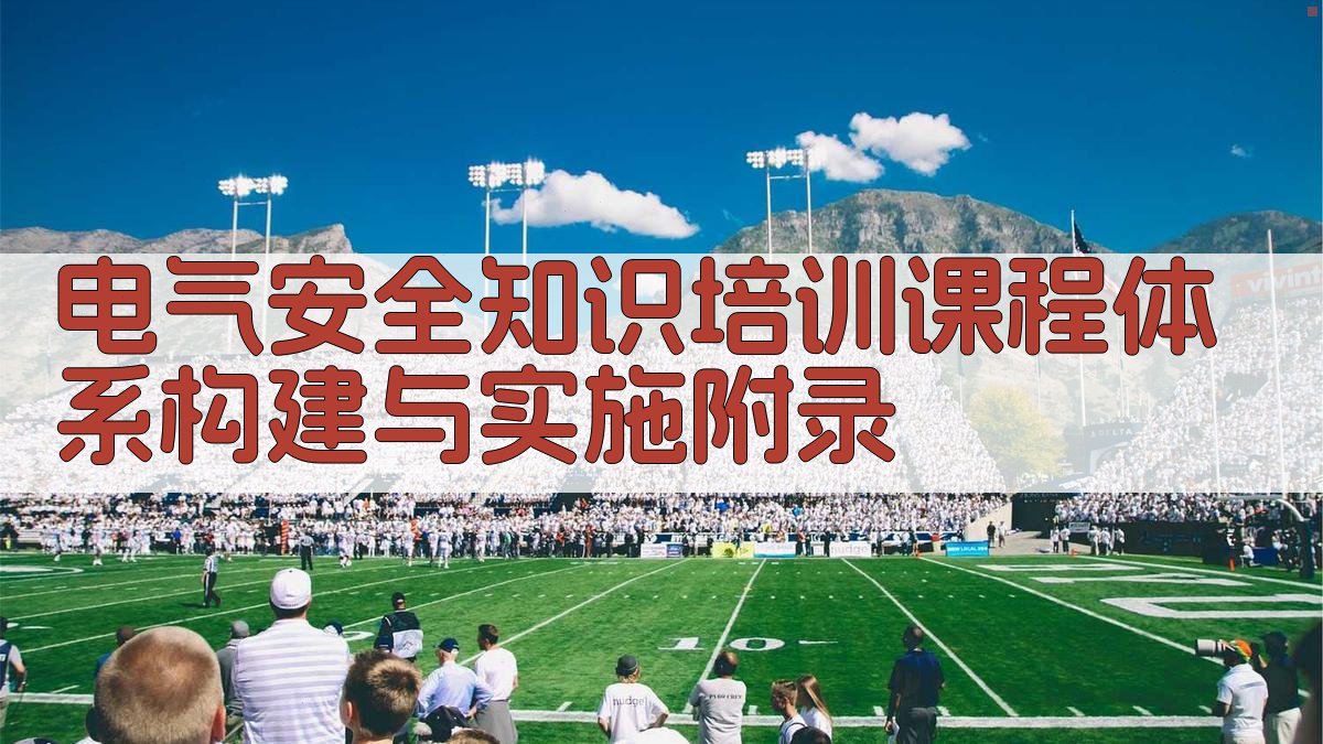 电气安全知识培训课程体系构建与实施 · 附录 图1