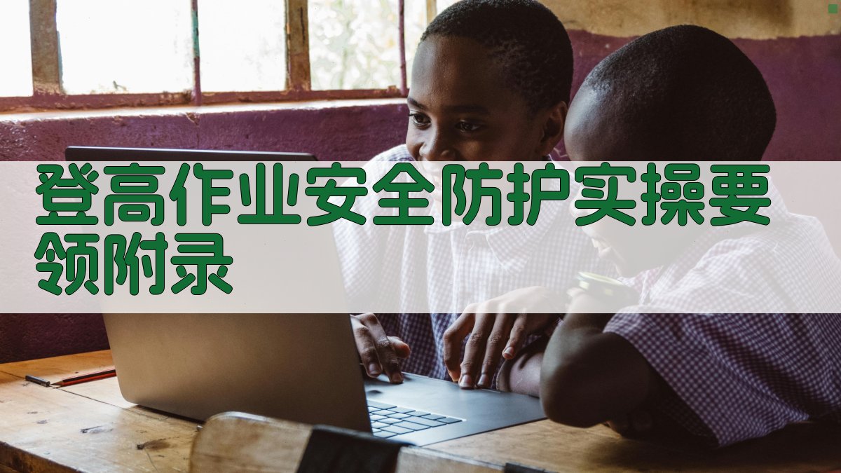 登高作业安全防护实操要领 · 附录 图3