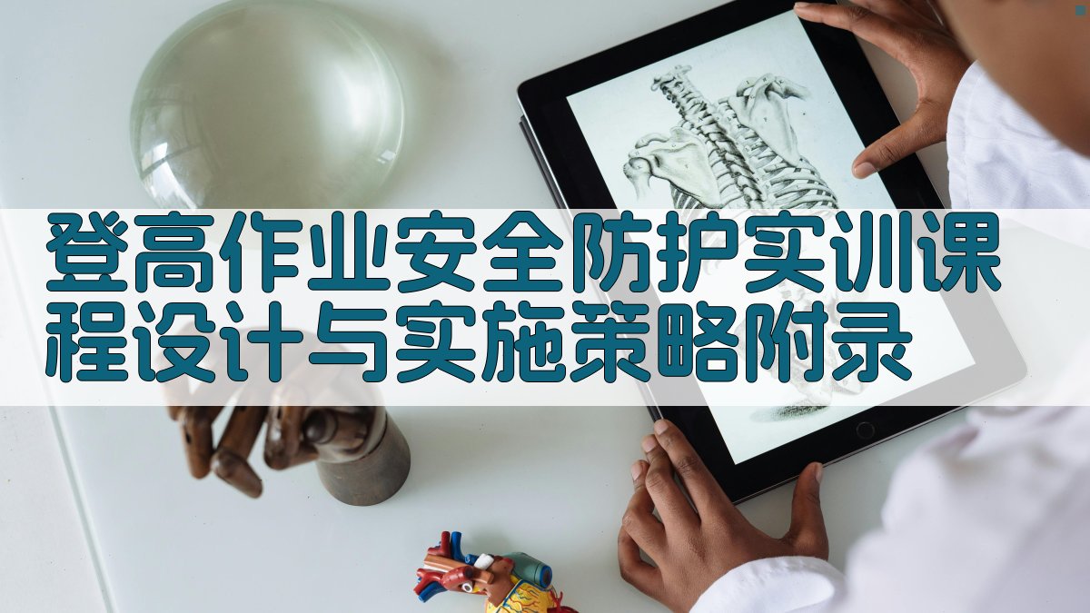 登高作业安全防护实训课程设计与实施策略 · 附录 图5