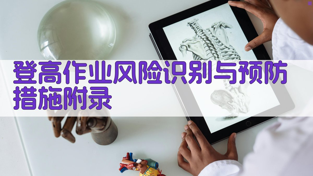 登高作业风险识别与预防措施 · 附录 图4