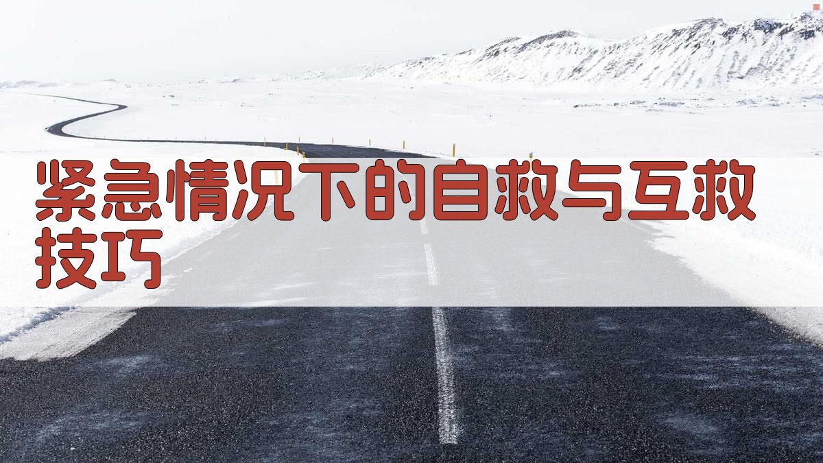 紧急情况下的自救与互救技巧 图4