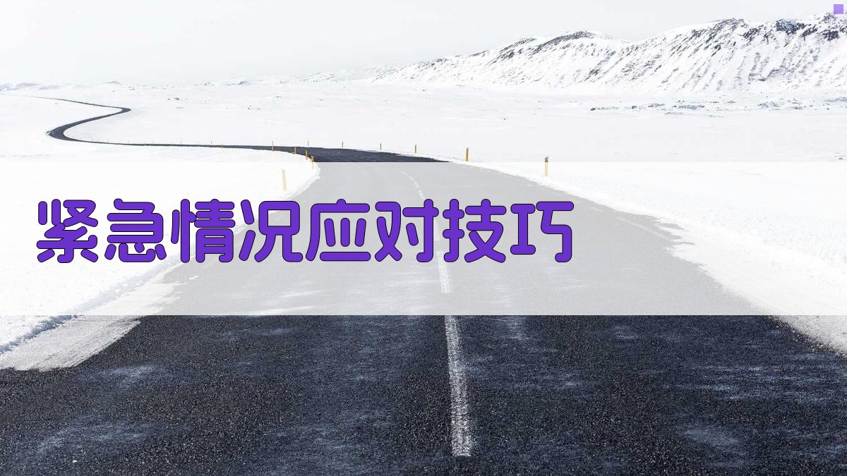 紧急情况应对技巧 图4