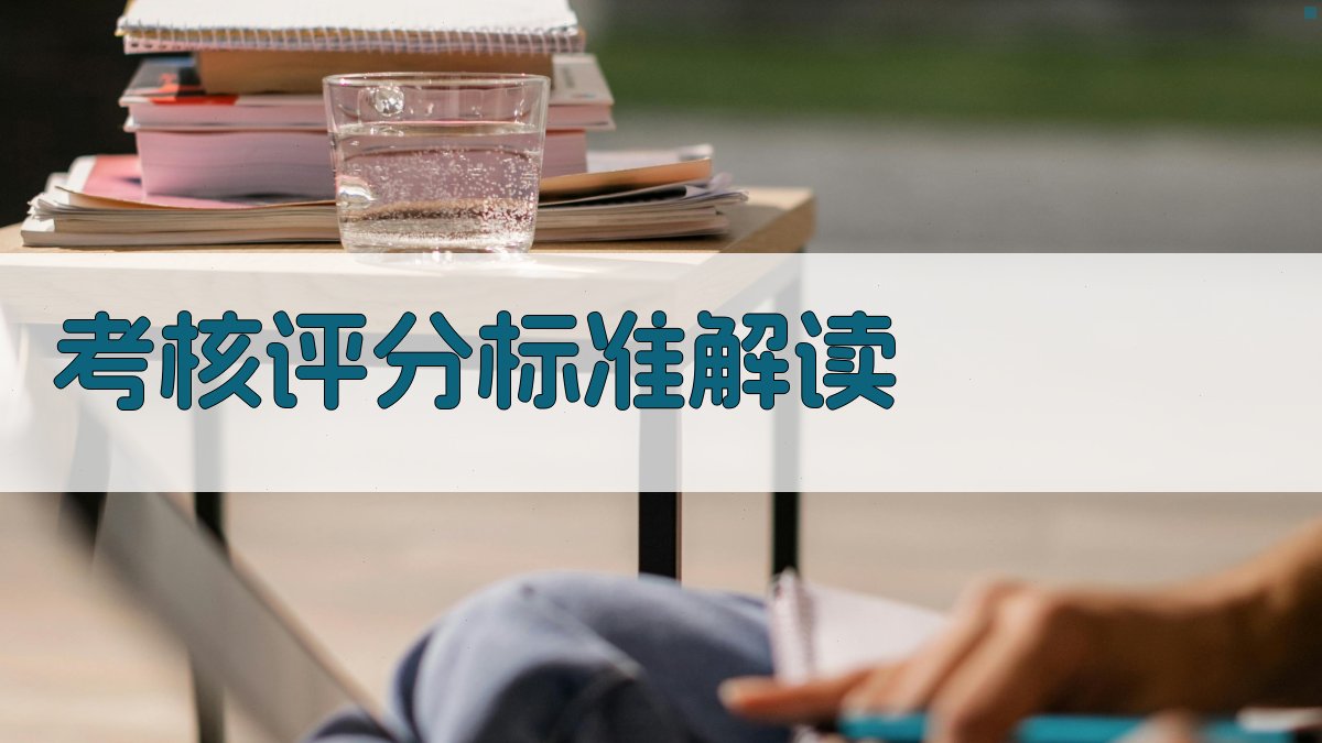 考核评分标准解读 图4