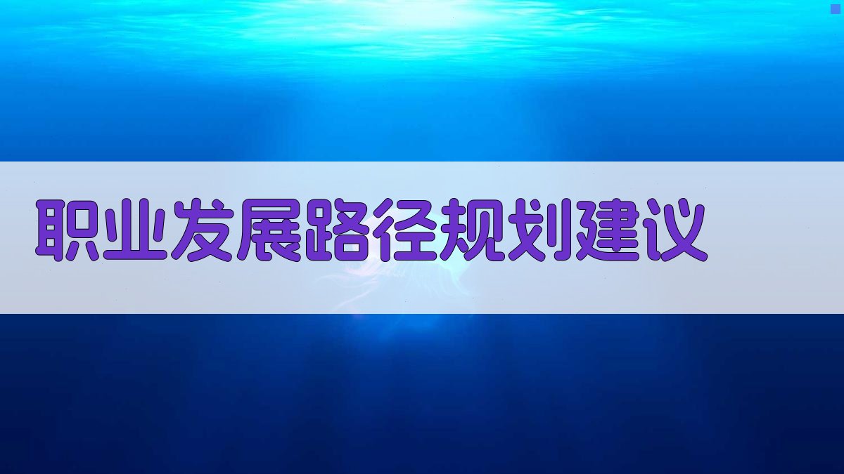 职业发展路径规划建议 图2