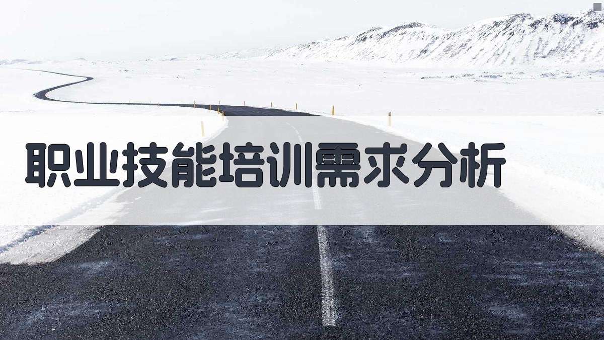 职业技能培训需求分析 图1