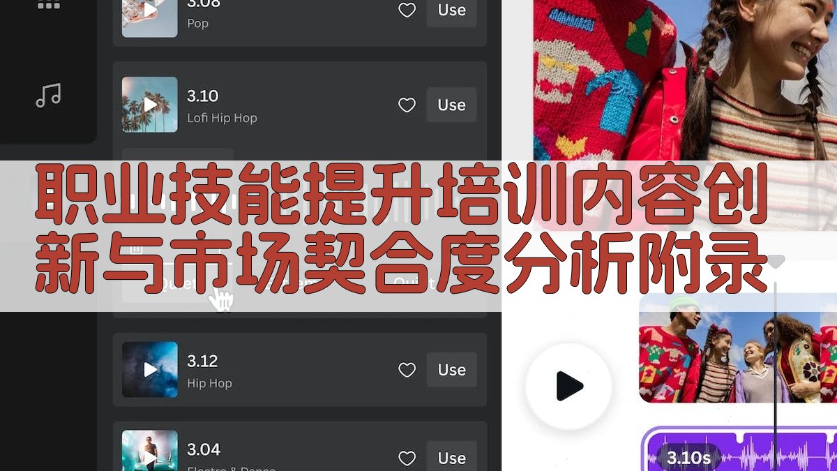 职业技能提升培训内容创新与市场契合度分析 · 附录 图4