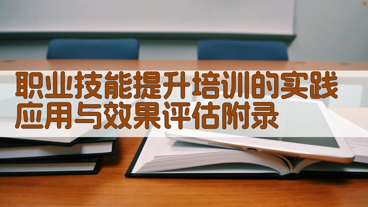 职业技能提升培训的实践应用与效果评估 · 附录 图4