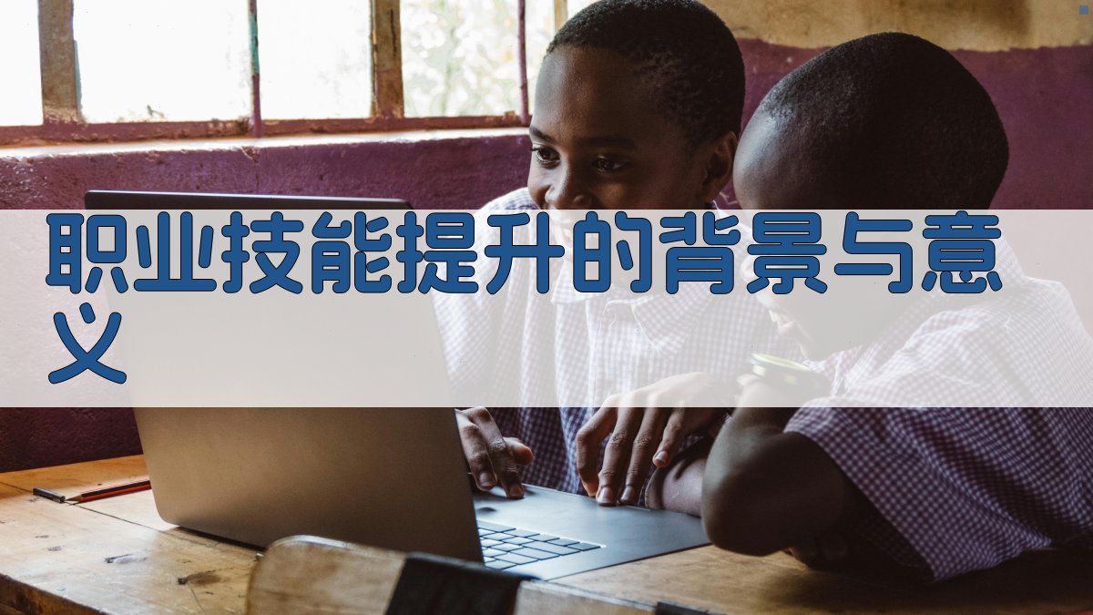 职业技能提升的背景与意义 图1