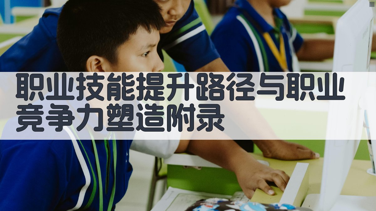职业技能提升路径与职业竞争力塑造 · 附录 图2