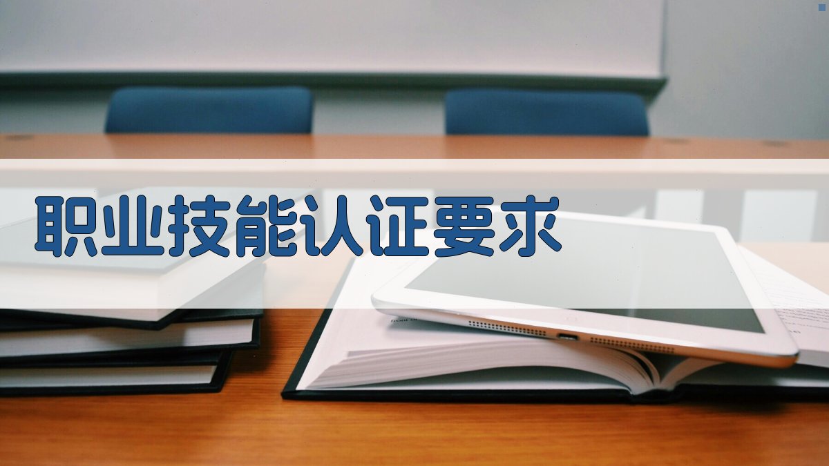 职业技能认证要求 图4